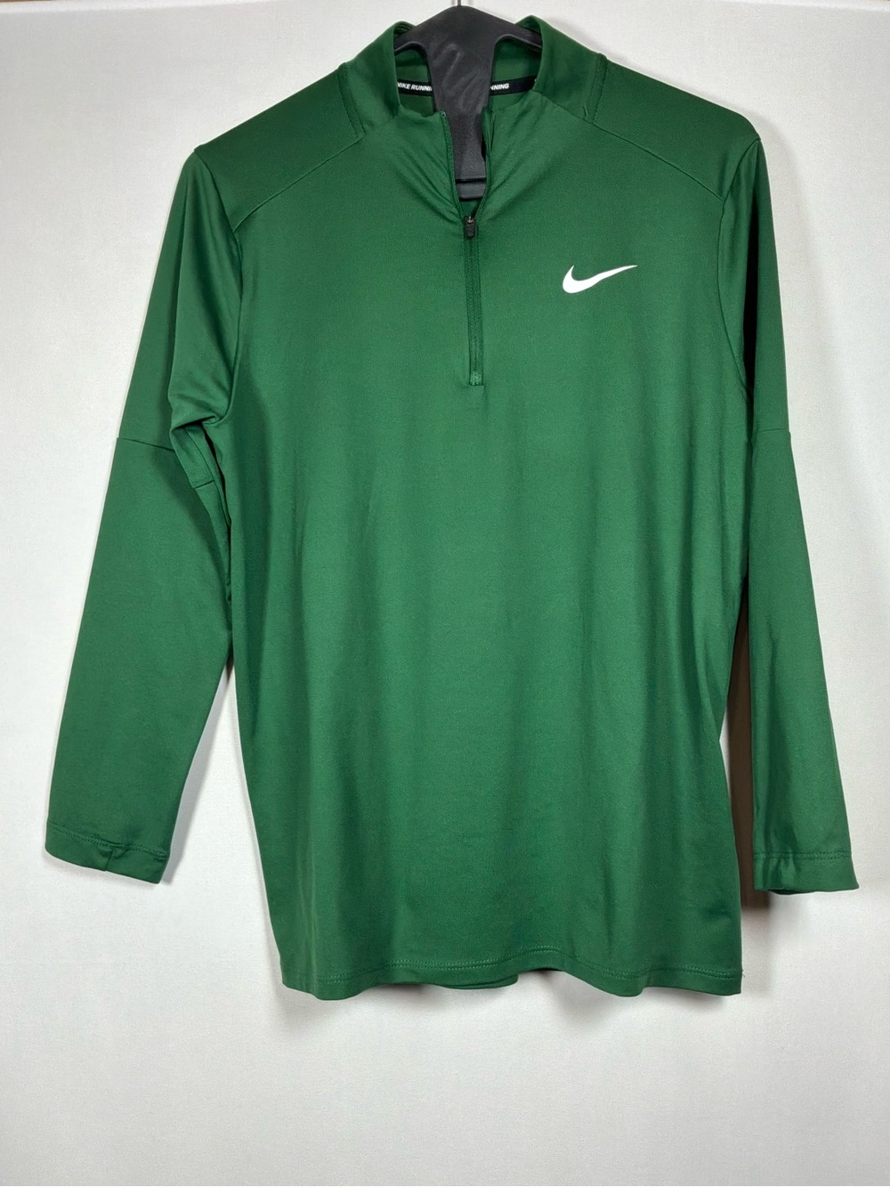 Nike Women’s Running Green 1/4 Zip Long Sleeve Athletic Pullover sz M - Picture 2 of 7
